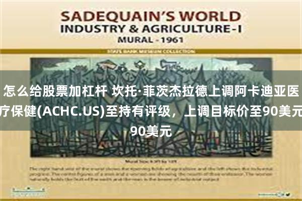 怎么给股票加杠杆 坎托·菲茨杰拉德上调阿卡迪亚医疗保健(ACHC.US)至持有评级，上调目标价至90美元