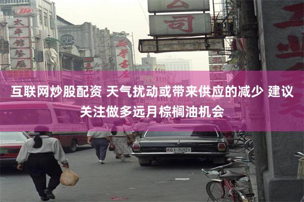 互联网炒股配资 天气扰动或带来供应的减少 建议关注做多远月棕榈油机会