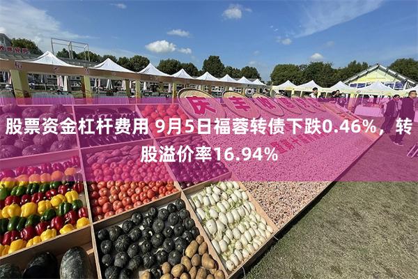 股票资金杠杆费用 9月5日福蓉转债下跌0.46%，转股溢价率16.94%