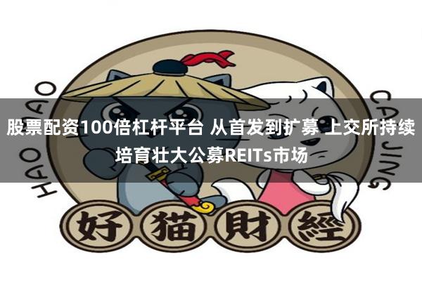 股票配资100倍杠杆平台 从首发到扩募 上交所持续培育壮大公募REITs市场